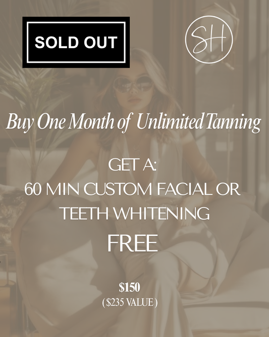 Buy One Month Unlimited Tanning, Get a Facial or Teeth Whitening FREE
